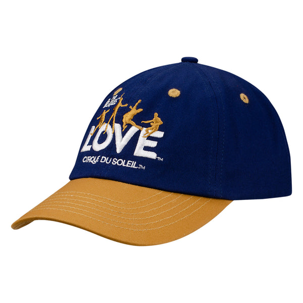 The Beatles LOVE Youth Marquee Logo Hat in Navy/Gold - Left Side View
