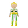 KÀ Green Twin Figurine in Yellow, White and Green - Front View