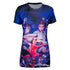 KÀ Ladies Sublimated Twin T-Shirt in Blue - Front View