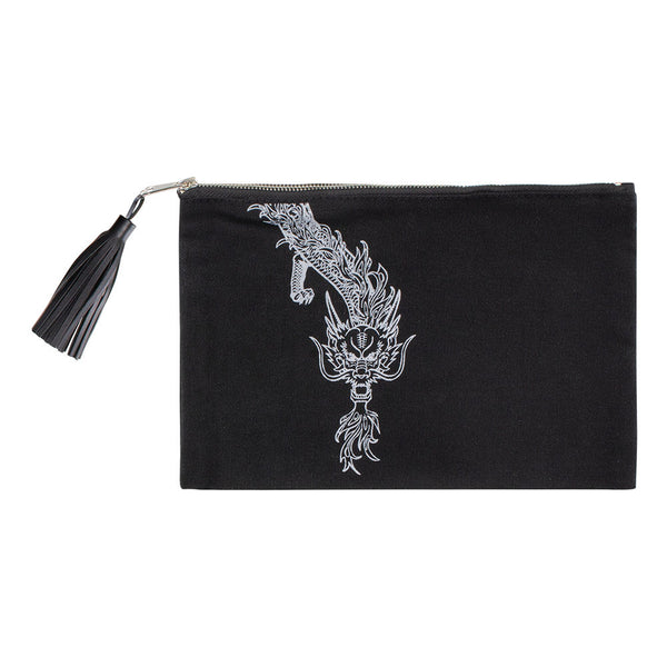 KÀ Dragon Pouch with Tassel - Front View