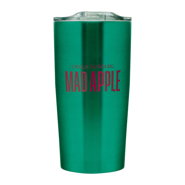 Mad Apple Marquee Tumbler in Green - Front View
