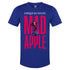 Mad Apple Marquee Singer T-Shirt in Blue - Front View