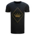 Alegría Crown Diamond T-Shirt in Dark Grey - Front View