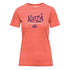 KOOZA Ladies Marquee T-Shirt in Coral - Front View