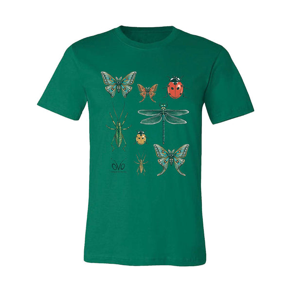 OVO Insect Youth T-Shirt in Green - Front View