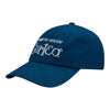 Corteo Dad Hat in Blue and White - Left Side View