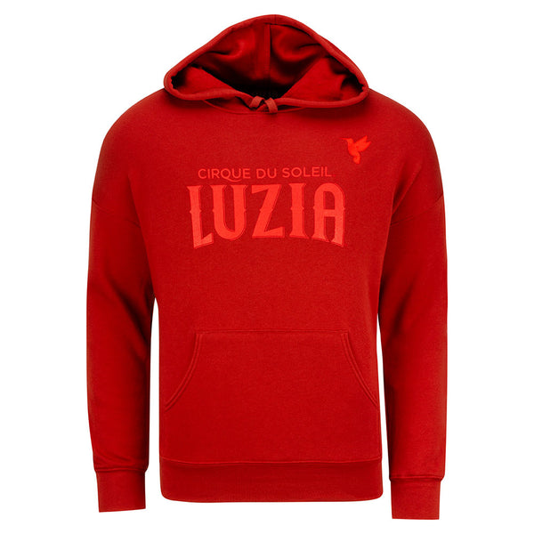 LUZIA Marquee Hooded Sweatshirt in Red - Front View