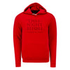 'Twas Marquee Hooded Sweatshirt in Red - Front View